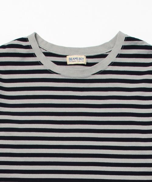 BEAMS BOY（ビームスボーイ）の「BEAMS BOY / 1cm ボーダー クルー ショートスリーブ ワンピース（ワンピース・レディース・レッド/グリーン/ネイビー・ONE SIZE）」の12枚目の写真