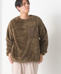 ユニセックス ボアフリースプルオーバー