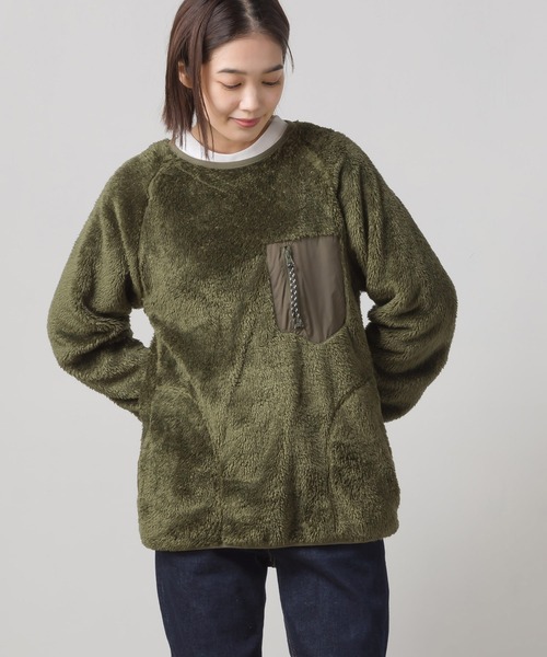 OMNES(オムネス)の「ユニセックス ボアフリースプルオーバー(ブルゾン・レディース・ブラック/ブラウン/カーキ/アイボリー・MEDIUM/X-LARGE/LARGE)」の21枚目の写真