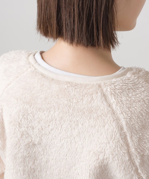 OMNES(オムネス)の「ユニセックス ボアフリースプルオーバー(ブルゾン・レディース・ブラック/ブラウン/カーキ/アイボリー・MEDIUM/X-LARGE/LARGE)」の18枚目の写真