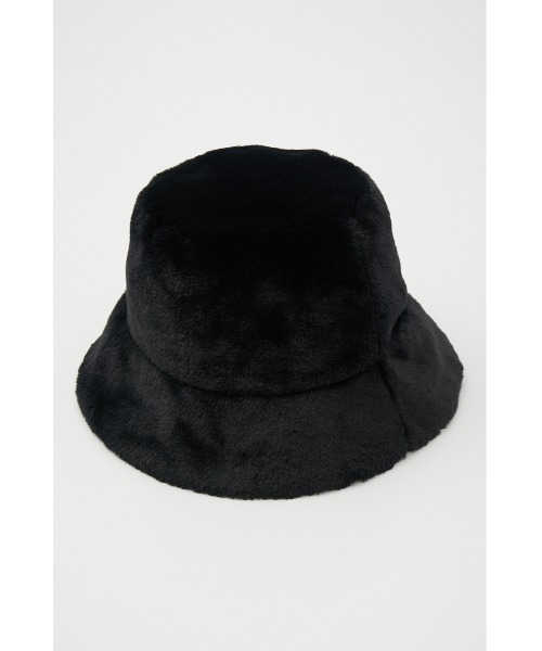 SLY（スライ）の「F FUR BUCKET HAT バケット ハット（ハット・レディース・ブラック/ベージュ/マルチ・FREE）」の2枚目の写真