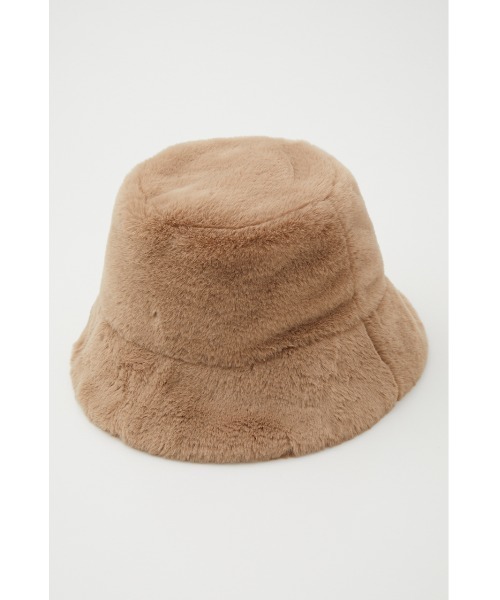 SLY（スライ）の「F FUR BUCKET HAT バケット ハット（ハット・レディース・ブラック/ベージュ/マルチ・FREE）」の8枚目の写真