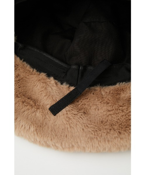 SLY（スライ）の「F FUR BUCKET HAT バケット ハット（ハット・レディース・ブラック/ベージュ/マルチ・FREE）」の5枚目の写真