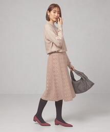 closet story | ＜closet story＞レースジャカード ニットワンピース -ウォッシャブル-(ワンピース)