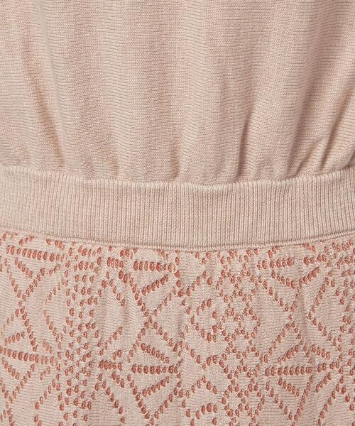 closet story（クローゼットストーリー）の「＜closet story＞レースジャカード ニットワンピース -ウォッシャブル-（ワンピース・レディース・ネイビー/ベージュ/ブラック・FREE）」の10枚目の写真