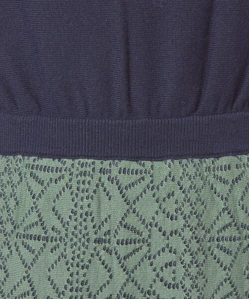 closet story（クローゼットストーリー）の「＜closet story＞レースジャカード ニットワンピース -ウォッシャブル-（ワンピース・レディース・ネイビー/ベージュ/ブラック・FREE）」の13枚目の写真