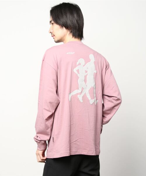 LMCの「ACTIVE GEAR INT LONG SLV TEE(Tシャツ/カットソー・メンズ・ブラック/グレー×ピンク・S/M/L/XL)」の15枚目の写真