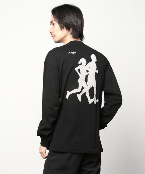 LMCの「ACTIVE GEAR INT LONG SLV TEE(Tシャツ/カットソー・メンズ・ブラック/グレー×ピンク・S/M/L/XL)」の7枚目の写真