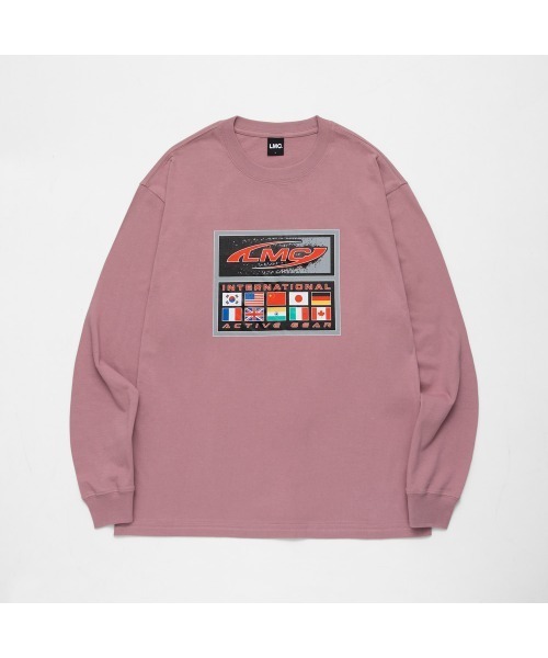 LMCの「ACTIVE GEAR INT LONG SLV TEE(Tシャツ/カットソー・メンズ・ブラック/グレー×ピンク・S/M/L/XL)」の2枚目の写真