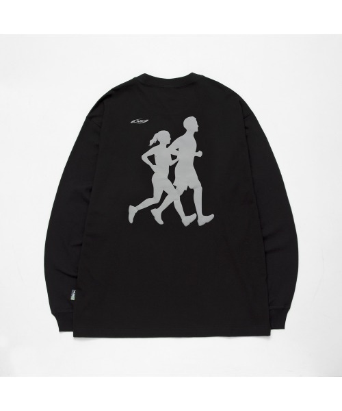 LMCの「ACTIVE GEAR INT LONG SLV TEE(Tシャツ/カットソー・メンズ・ブラック/グレー×ピンク・S/M/L/XL)」の4枚目の写真