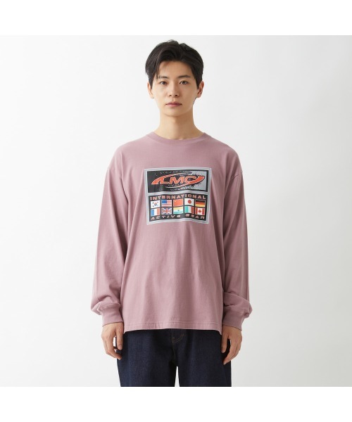 LMCの「ACTIVE GEAR INT LONG SLV TEE(Tシャツ/カットソー・メンズ・ブラック/グレー×ピンク・S/M/L/XL)」の14枚目の写真