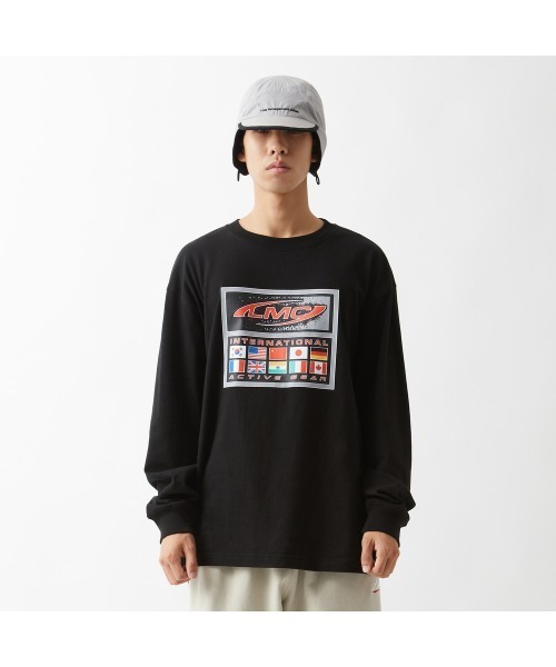 LMCの「ACTIVE GEAR INT LONG SLV TEE(Tシャツ/カットソー・メンズ・ブラック/グレー×ピンク・S/M/L/XL)」の10枚目の写真