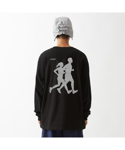 LMCの「ACTIVE GEAR INT LONG SLV TEE(Tシャツ/カットソー・メンズ・ブラック/グレー×ピンク・S/M/L/XL)」の3枚目の写真