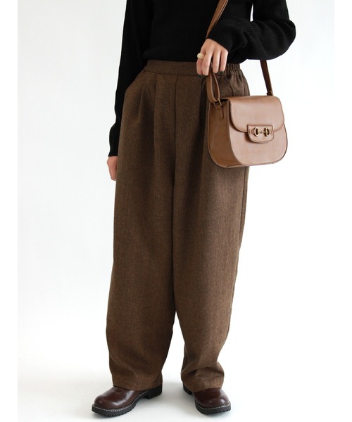 ehka sopo（エヘカソポ）の「ツイードストレートパンツ（その他パンツ・レディース・グレー/チャコール/ブラウン・ﾌﾘ-）」の3枚目の写真