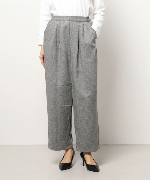ehka sopo（エヘカソポ）の「ツイードストレートパンツ（その他パンツ・レディース・グレー/チャコール/ブラウン・ﾌﾘ-）」の6枚目の写真