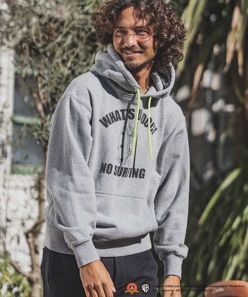 felkod（フィルコッド）の「mpa2770-BUGS BUNNY - Print Parka (Surf Style) パーカー（パーカー・メンズ・ブラック/トップグレー・M/L/S）」の5枚目の写真