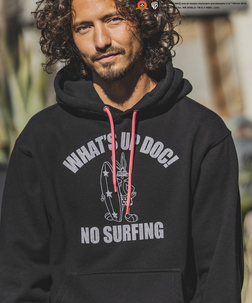 felkod（フィルコッド）の「mpa2770-BUGS BUNNY - Print Parka (Surf Style) パーカー（パーカー・メンズ・ブラック/トップグレー・M/L/S）」の10枚目の写真