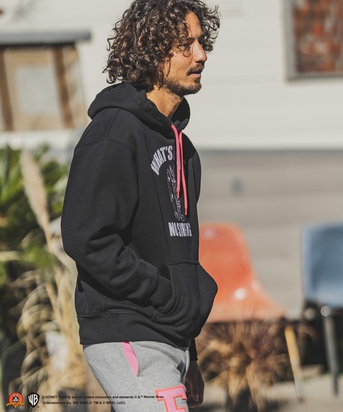 felkod（フィルコッド）の「mpa2770-BUGS BUNNY - Print Parka (Surf Style) パーカー（パーカー・メンズ・ブラック/トップグレー・M/L/S）」の11枚目の写真