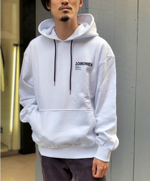 GARDEN TOKYO（ガーデントウキョウ）の「【WEB LIMITED】TOIRONIER/トワロニエ/DAILY LINE PULL PARKA/デイリーラインプルパーカー（パーカー・メンズ・ホワイト/ブラック・1/2）」の4枚目の写真