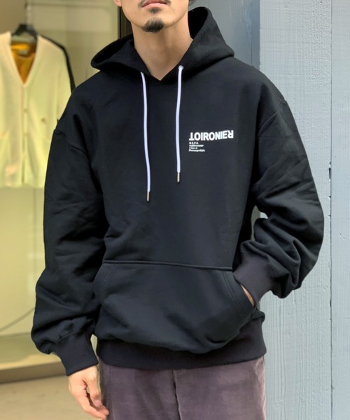 GARDEN TOKYO（ガーデントウキョウ）の「【WEB LIMITED】TOIRONIER/トワロニエ/DAILY LINE PULL PARKA/デイリーラインプルパーカー（パーカー・メンズ・ホワイト/ブラック・1/2）」の5枚目の写真