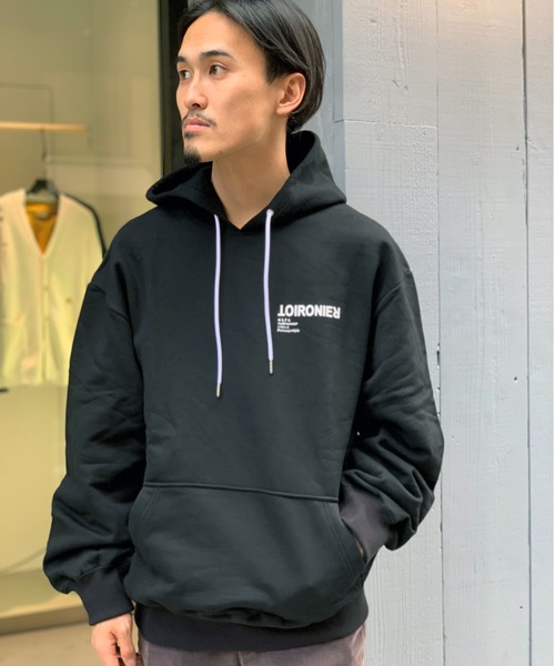 GARDEN TOKYO（ガーデントウキョウ）の「【WEB LIMITED】TOIRONIER/トワロニエ/DAILY LINE PULL PARKA/デイリーラインプルパーカー（パーカー・メンズ・ホワイト/ブラック・1/2）」の7枚目の写真