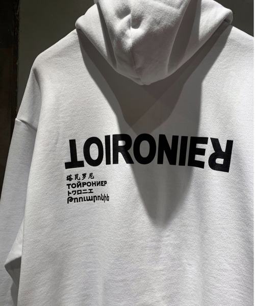 GARDEN TOKYO（ガーデントウキョウ）の「【WEB LIMITED】TOIRONIER/トワロニエ/DAILY LINE PULL PARKA/デイリーラインプルパーカー（パーカー・メンズ・ホワイト/ブラック・1/2）」の11枚目の写真
