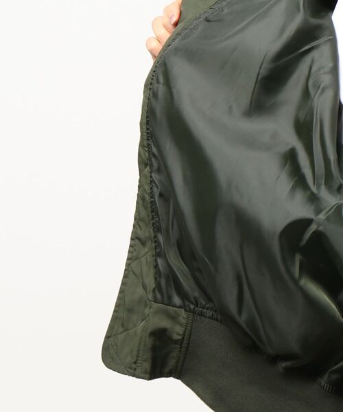 coca（coca）（コカ）の「ゆったりテールカットMA-1（MA-1・レディース・ベージュ/カーキ・L/M）」の5枚目の写真