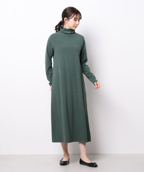 cepo(セポ)の「ニットカーデ+タートルワンピアンサンブル 2WAY(ワンピース・レディース・パープル/ブラウン/グレー・M)」の8枚目の写真