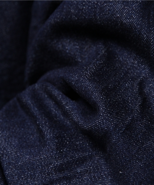 WEGO（ウィゴー）の「WEGO/バンドカラーデニムロングシャツ（シャツ/ブラウス・メンズ・インディゴブルー/ダークインディゴブルー・MEDIUM/LARGE）」の6枚目の写真