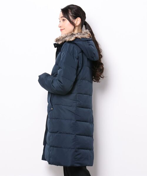 HONEYSUCKLE ROSE（ハニーサックルローズ）の「【HONEYSUCKLE ROSE】中綿ロングコート（その他アウター・レディース・ブラック/ネイビー・M/L）」の3枚目の写真