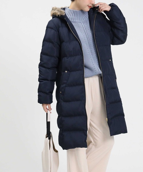 HONEYSUCKLE ROSE（ハニーサックルローズ）の「【HONEYSUCKLE ROSE】中綿ロングコート（その他アウター・レディース・ブラック/ネイビー・M/L）」の16枚目の写真