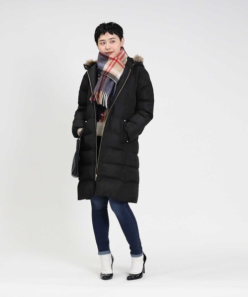 HONEYSUCKLE ROSE（ハニーサックルローズ）の「【HONEYSUCKLE ROSE】中綿ロングコート（その他アウター・レディース・ブラック/ネイビー・M/L）」の7枚目の写真