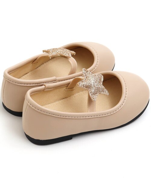 BREEZE(ブリーズ)の「きらきら星モチーフバレエシューズ(バレエシューズ・キッズ・ブラック/ベージュ・17/18/15 /14/19/16)」の14枚目の写真