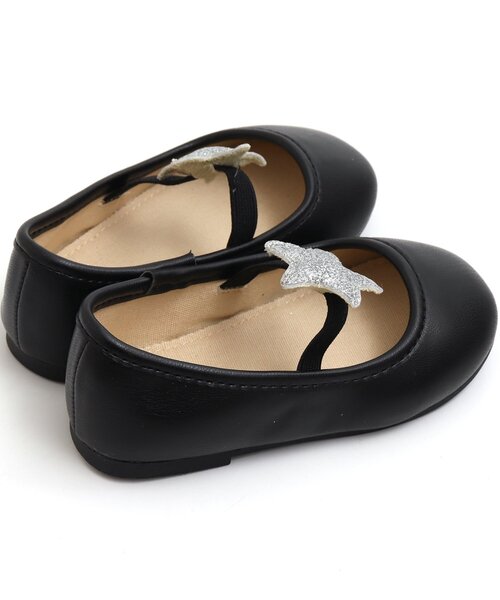 BREEZE(ブリーズ)の「きらきら星モチーフバレエシューズ(バレエシューズ・キッズ・ブラック/ベージュ・17/18/15 /14/19/16)」の10枚目の写真