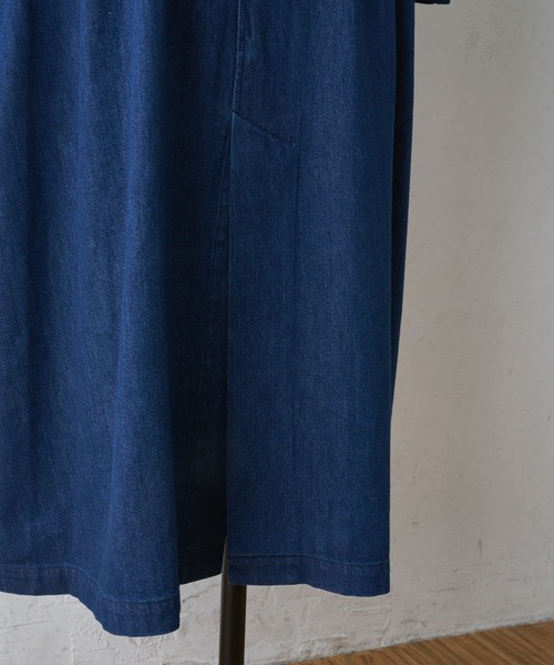 BEARDSLEY（ビアズリー）の「後ろバルーンデニムコート（ステンカラーコート・レディース・インディゴブルー・FREE）」の10枚目の写真