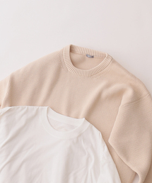 JOURNAL STANDARD relume | 《追加》【ニット+カットソーの2点SET】リサイクルポリエステル ワッフルニット(ニット/セーター)