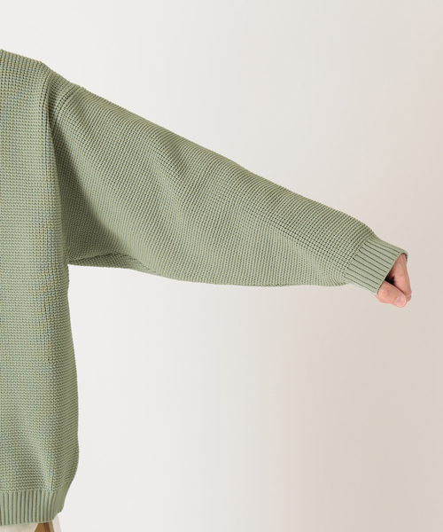 JOURNAL STANDARD relume（ジャーナルスタンダード　レリューム）の「《追加》【ニット+カットソーの2点SET】リサイクルポリエステル ワッフルニット（ニット/セーター・メンズ・ホワイト/ブラック/グレー/サックスブルー/ピンク/イエロー/グリーン/グレー系その他・MEDIUM/LARGE）」の21枚目の写真
