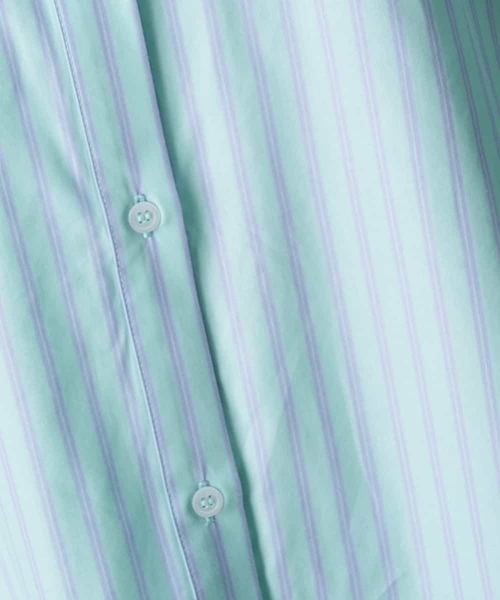 A de a.v.v（アードアー・ヴェ・ヴェ）の「ストライプシャツ（シャツ/ブラウス・レディース・ミント/ライトブルー・38/36）」の18枚目の写真