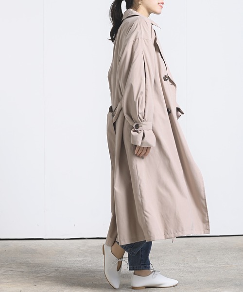 rps（アールピーエス）の「キャンディータックスリーブトレンチコート（トレンチコート・レディース・ベージュ/ライトベージュ/グレイッシュベージュ・M）」の5枚目の写真