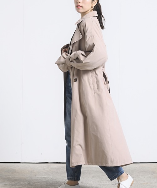 rps（アールピーエス）の「キャンディータックスリーブトレンチコート（トレンチコート・レディース・ベージュ/ライトベージュ/グレイッシュベージュ・M）」の7枚目の写真
