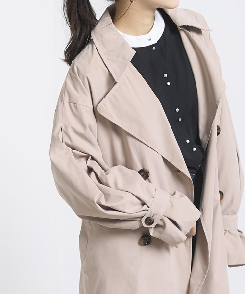 rps（アールピーエス）の「キャンディータックスリーブトレンチコート（トレンチコート・レディース・ベージュ/ライトベージュ/グレイッシュベージュ・M）」の8枚目の写真