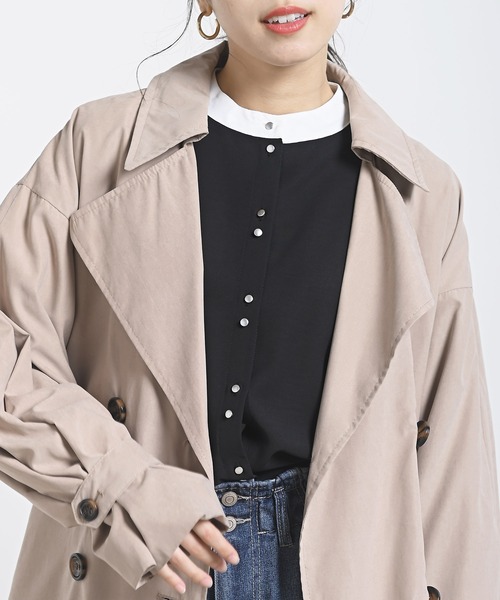 rps（アールピーエス）の「キャンディータックスリーブトレンチコート（トレンチコート・レディース・ベージュ/ライトベージュ/グレイッシュベージュ・M）」の9枚目の写真