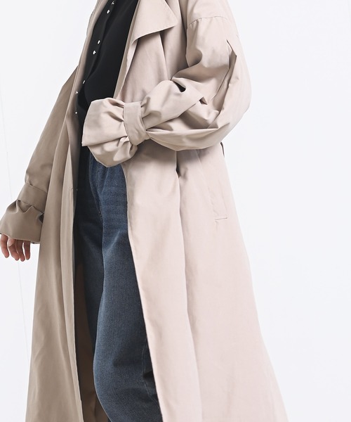rps（アールピーエス）の「キャンディータックスリーブトレンチコート（トレンチコート・レディース・ベージュ/ライトベージュ/グレイッシュベージュ・M）」の11枚目の写真