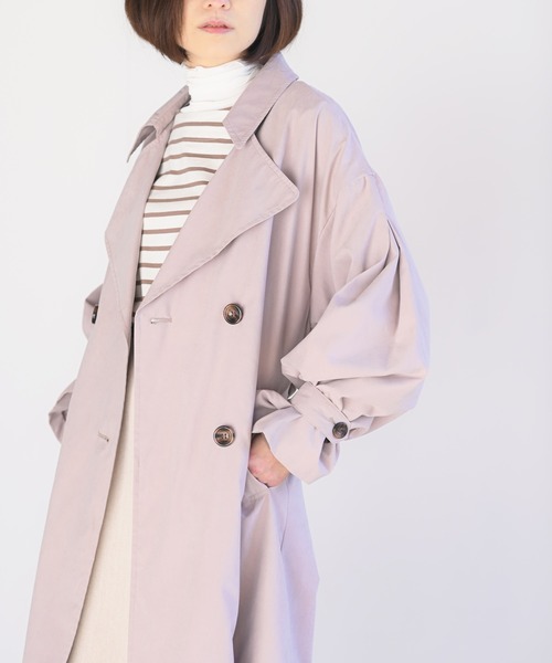 rps（アールピーエス）の「キャンディータックスリーブトレンチコート（トレンチコート・レディース・ベージュ/ライトベージュ/グレイッシュベージュ・M）」の16枚目の写真