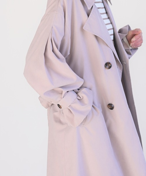 rps（アールピーエス）の「キャンディータックスリーブトレンチコート（トレンチコート・レディース・ベージュ/ライトベージュ/グレイッシュベージュ・M）」の17枚目の写真