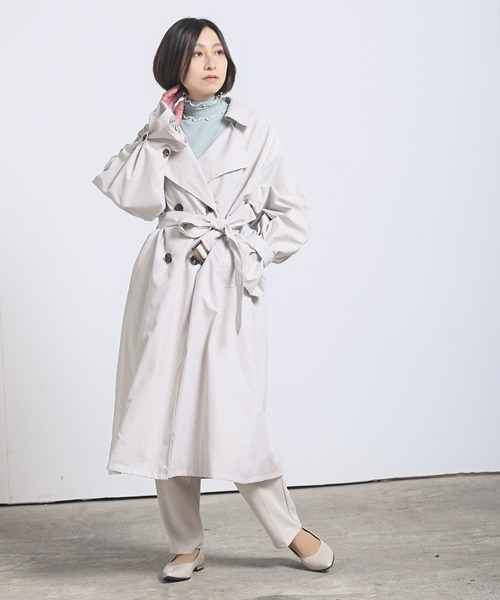 rps（アールピーエス）の「キャンディータックスリーブトレンチコート（トレンチコート・レディース・ベージュ/ライトベージュ/グレイッシュベージュ・M）」の20枚目の写真