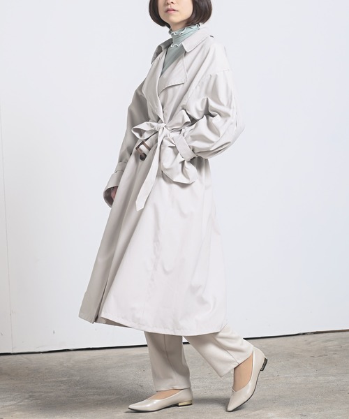 rps（アールピーエス）の「キャンディータックスリーブトレンチコート（トレンチコート・レディース・ベージュ/ライトベージュ/グレイッシュベージュ・M）」の21枚目の写真