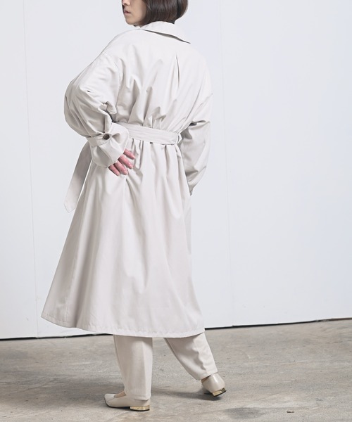 rps（アールピーエス）の「キャンディータックスリーブトレンチコート（トレンチコート・レディース・ベージュ/ライトベージュ/グレイッシュベージュ・M）」の22枚目の写真