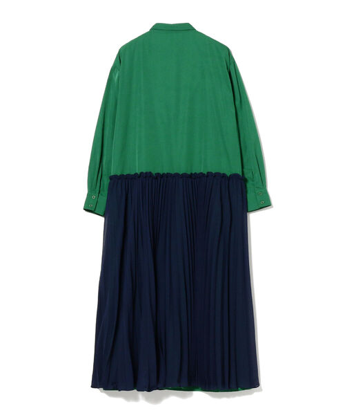 CAROLINA GLASER(カロリナ グレイサー)の「CAROLINA GLASER / プリーツシャツ ワンピース(ワンピース・レディース・ブラック/グリーン・ONE SIZE)」の11枚目の写真