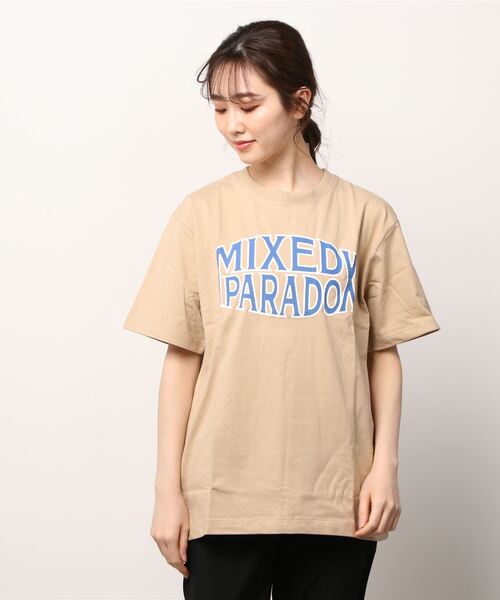 INNOCENT(イノセント)の「『RDS』プリントTシャツ(Tシャツ/カットソー・レディース・ベージュ/杢グレー/スミクロ・LARGE/MEDIUM/FREE)」の6枚目の写真